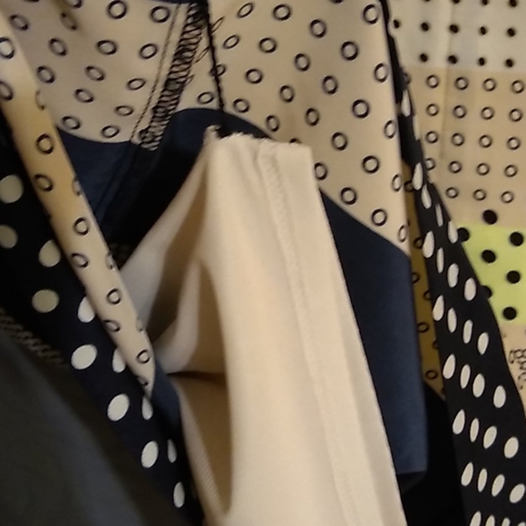 NWOT Striped Dotted Sheath Dress L - Picture 10 of 10